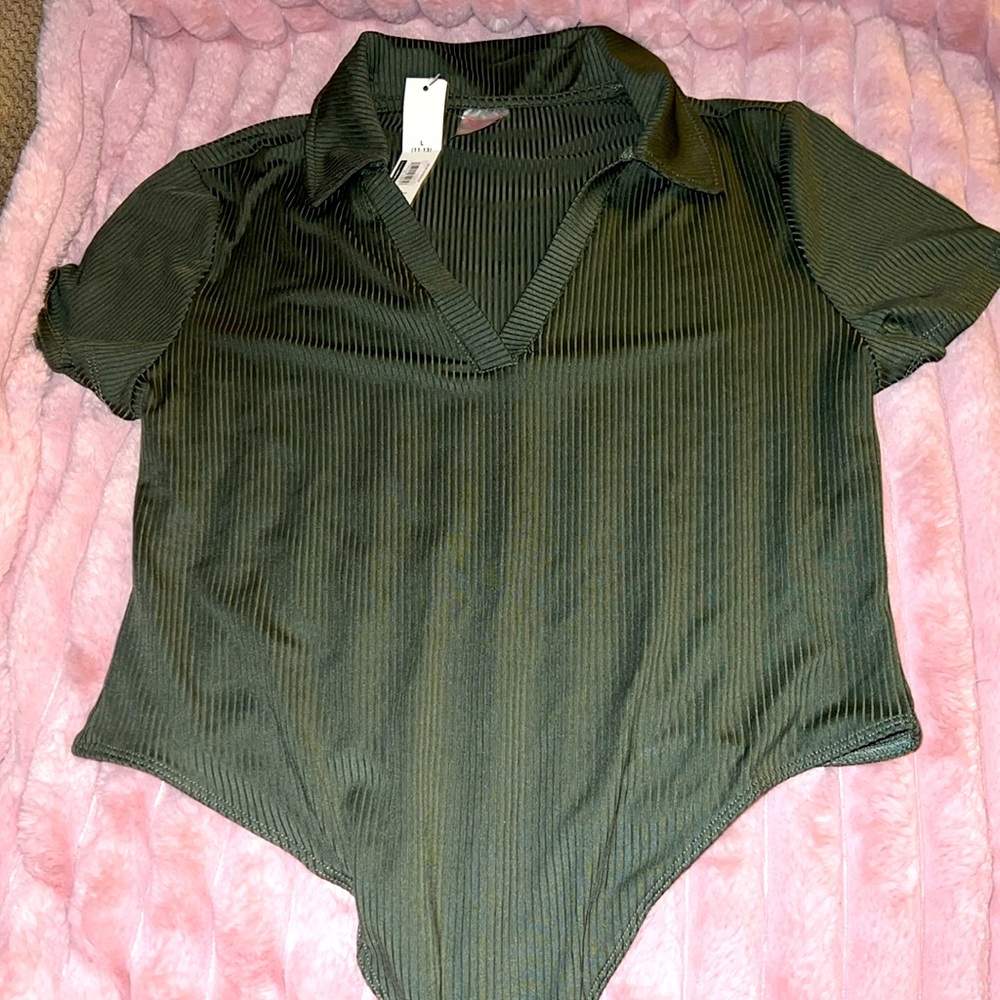 Olive Green Body Suit